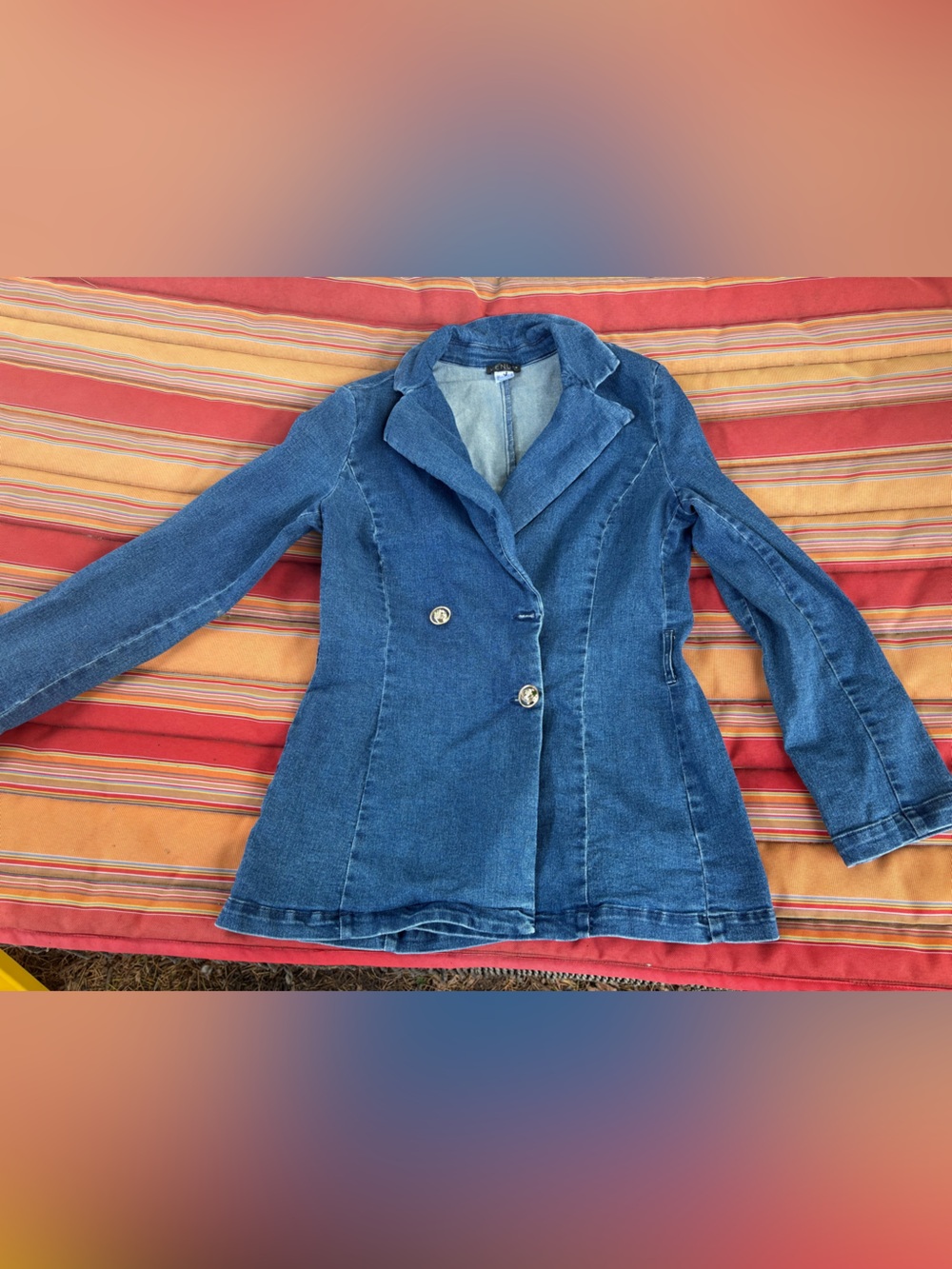 VENUS Blue Denim Blazer Jacket